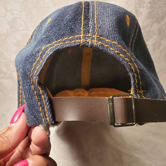 Bling Blue Jean Baseball Cap - Picture 3 of 5